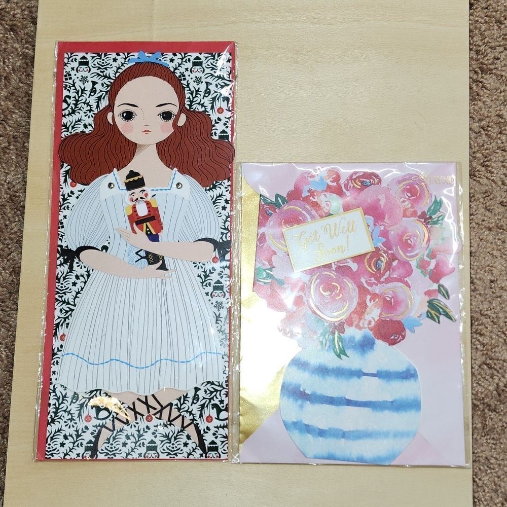 ⚠️Must Bundle⚠️ Set of 2 Cut Out Paper Cards with envelopes
